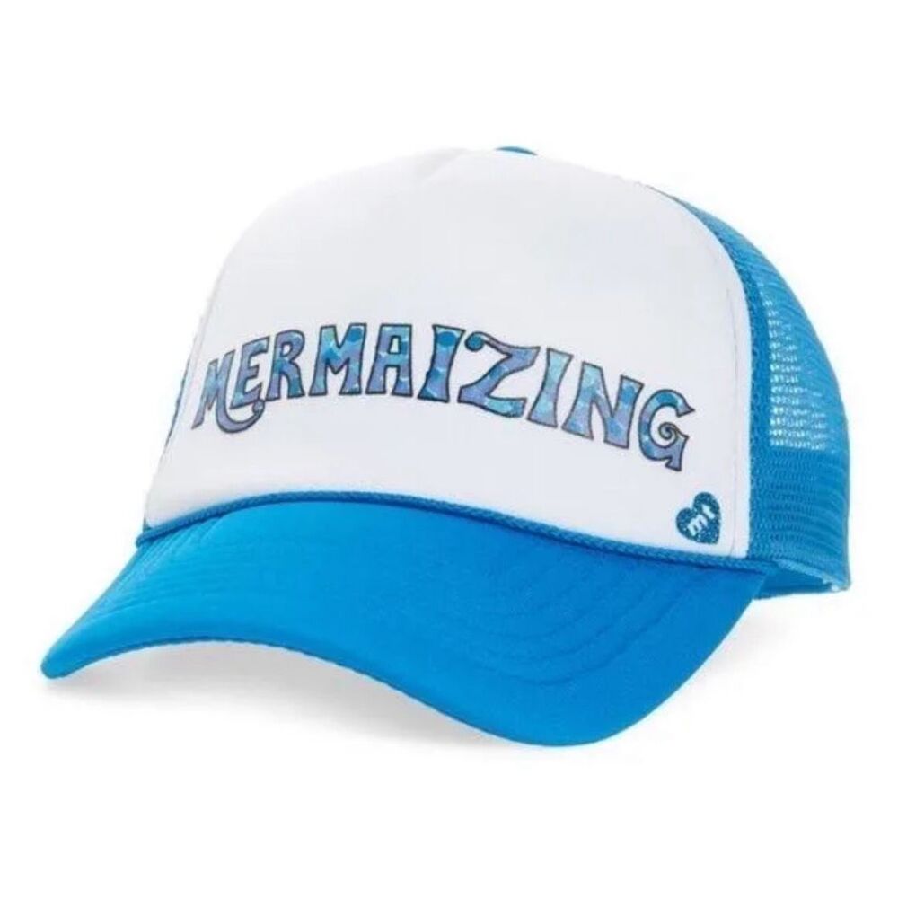 Mother Trucker Mermaizing Youth Hat Blue